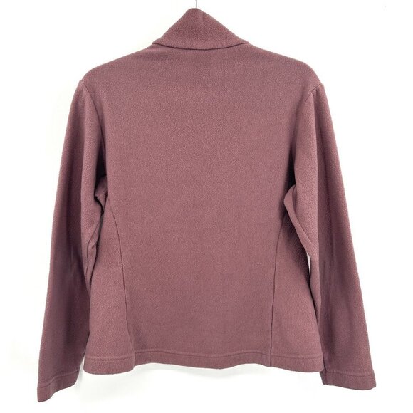 PATAGONIA Women's Mauve Purple Fleece Super Worn Grunge Full Zip Jacket Small - Picture 2 of 6